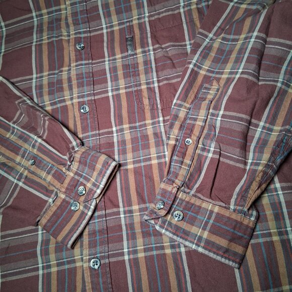 Reworked Upcycled Death Row Records Shirt Men XXL Columbia Long Slv Plaid Rap - Picture 11 of 16